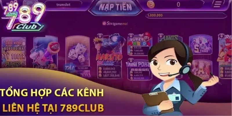 Nhắn tin trực tiếp trang chủ liên hệ 789Club
